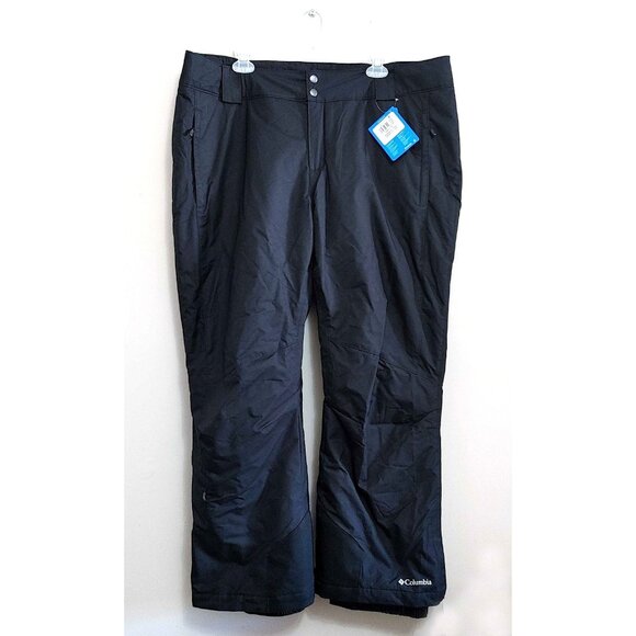 Columbia Women's Bugaboo II Insulated Snow Ski Snowboard Pants XXL Black NEW - Picture 1 of 5